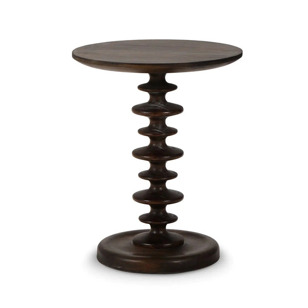 Milano Round Side Table-Blue Hand Home