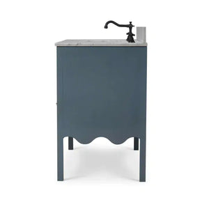 Chloe Single Vanity w/ Sink & Marble Top-Blue Hand Home