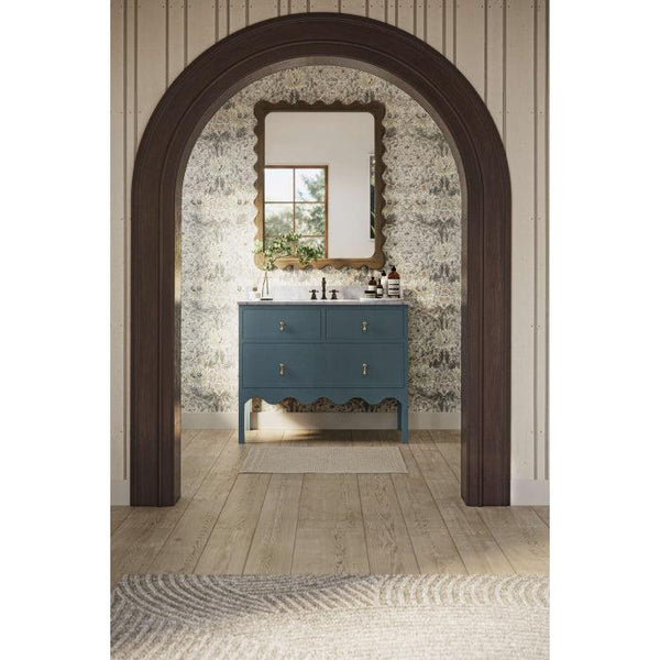 Chloe Single Vanity w/ Sink & Marble Top-Blue Hand Home