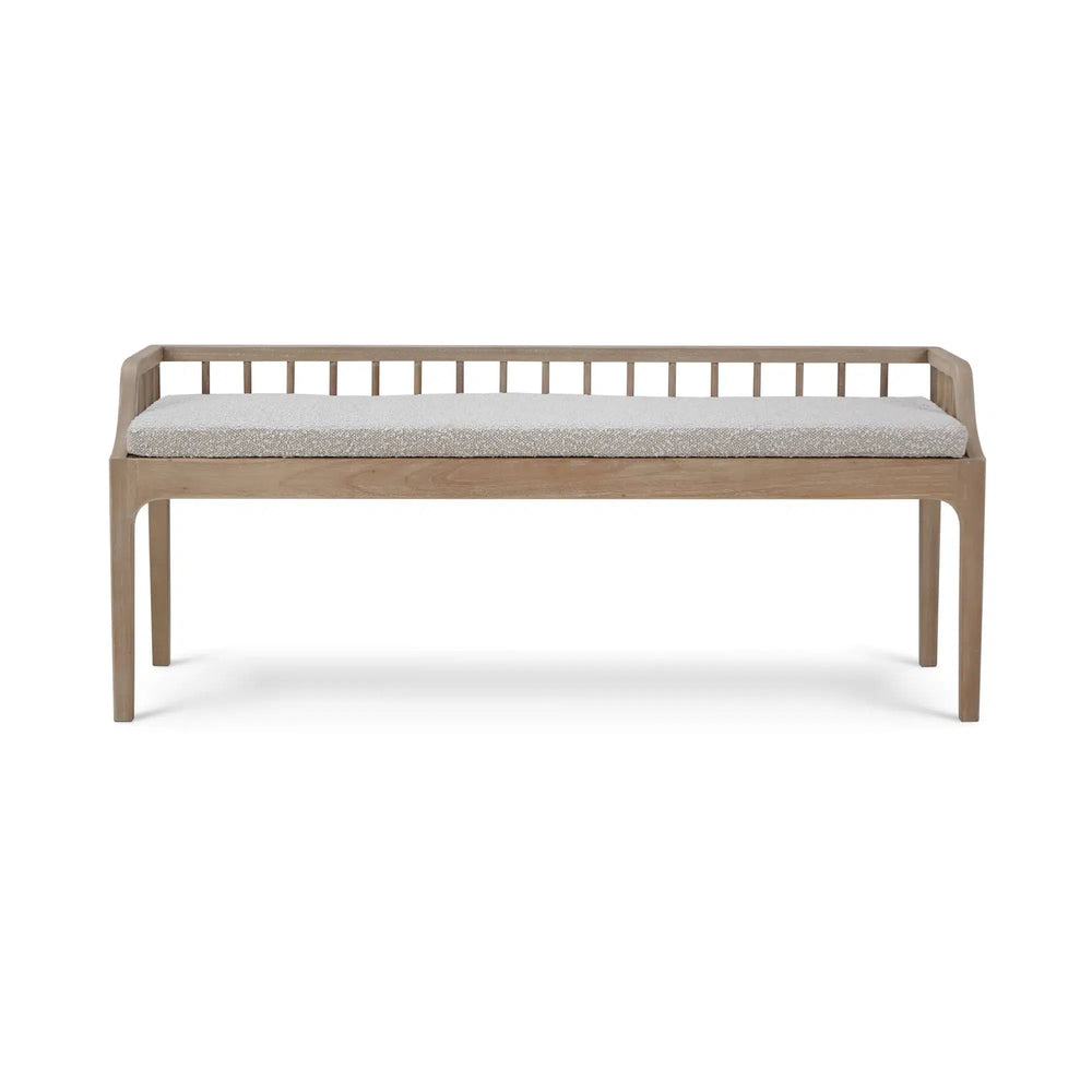 Versai Fluted Bench-Blue Hand Home