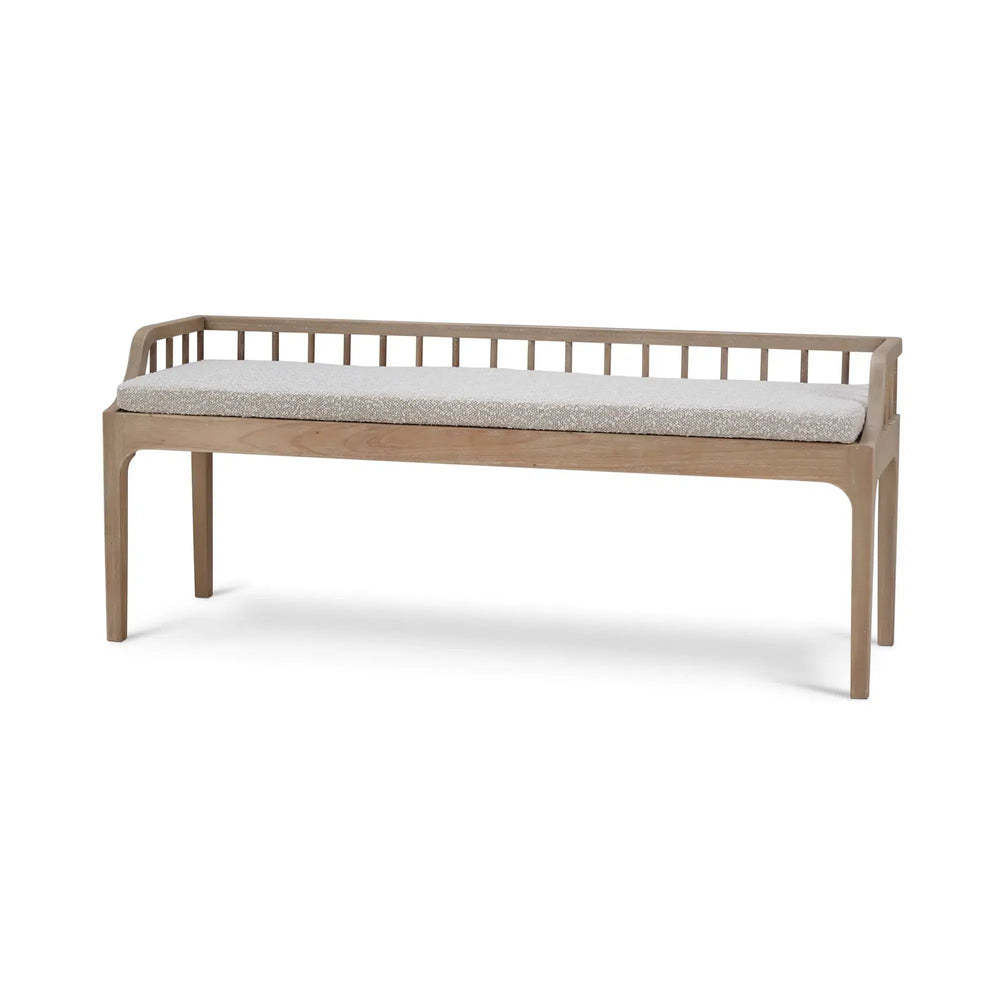 Versai Fluted Bench-Blue Hand Home