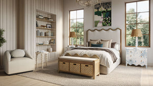 Chloe Loop Queen Bed-Blue Hand Home