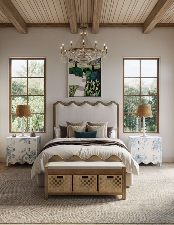 Chloe Loop Queen Bed-Blue Hand Home