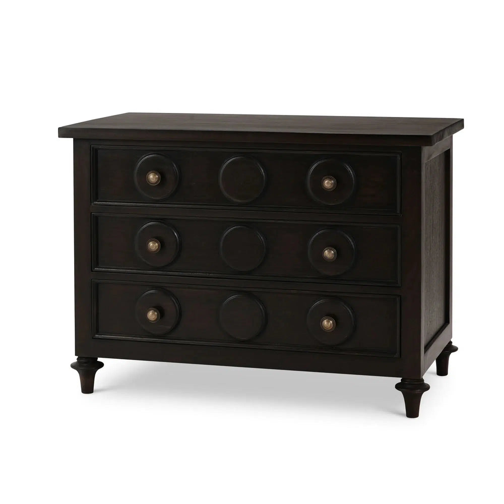 Laguna 3 Drawer Bedside Table-Blue Hand Home
