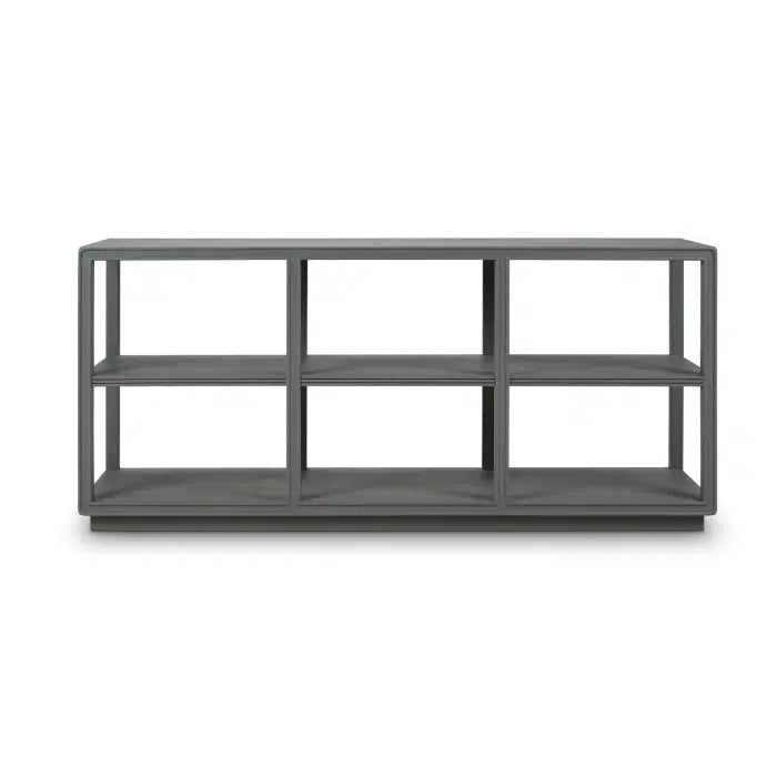 Cohan Console Table w/ Wood Shelf-Blue Hand Home