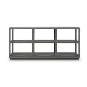 Cohan Console Table w/ Wood Shelf-Blue Hand Home