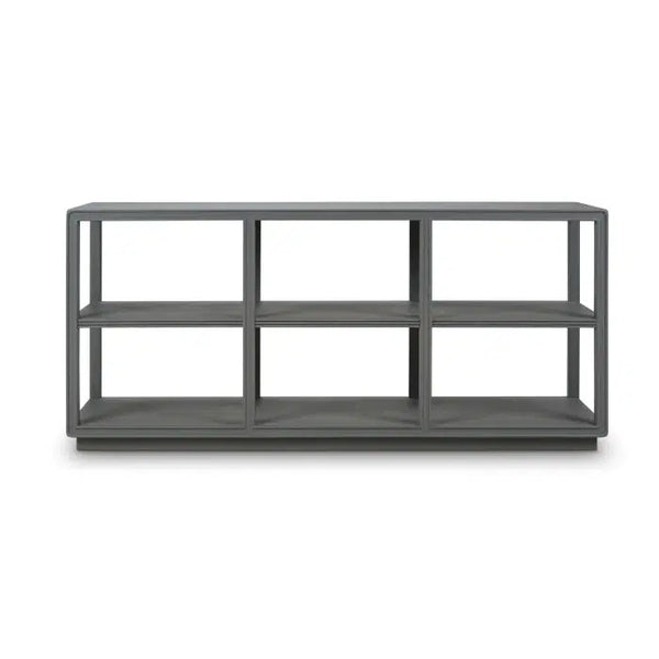 Cohan Console Table w/ Wood Shelf-Blue Hand Home