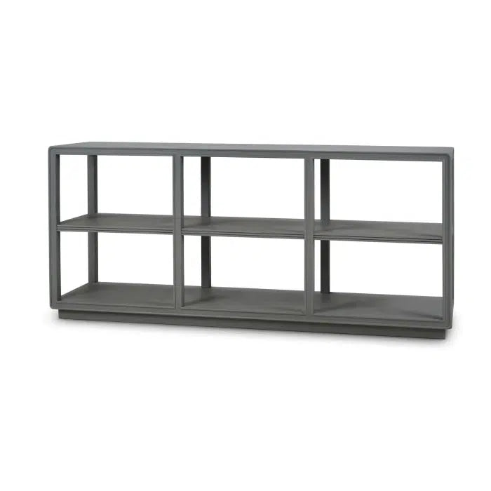 Cohan Console Table w/ Wood Shelf-Blue Hand Home