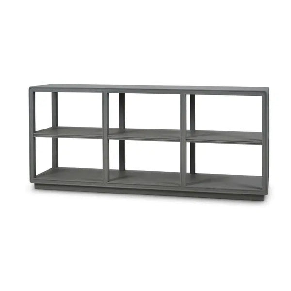 Cohan Console Table w/ Wood Shelf-Blue Hand Home
