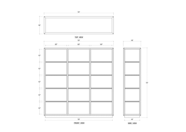 Cohan Bookshelf-Blue Hand Home