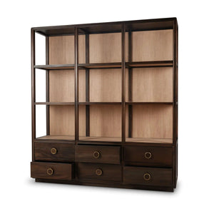 Cohan Open Cabinet w/ 6 Drawers-Blue Hand Home