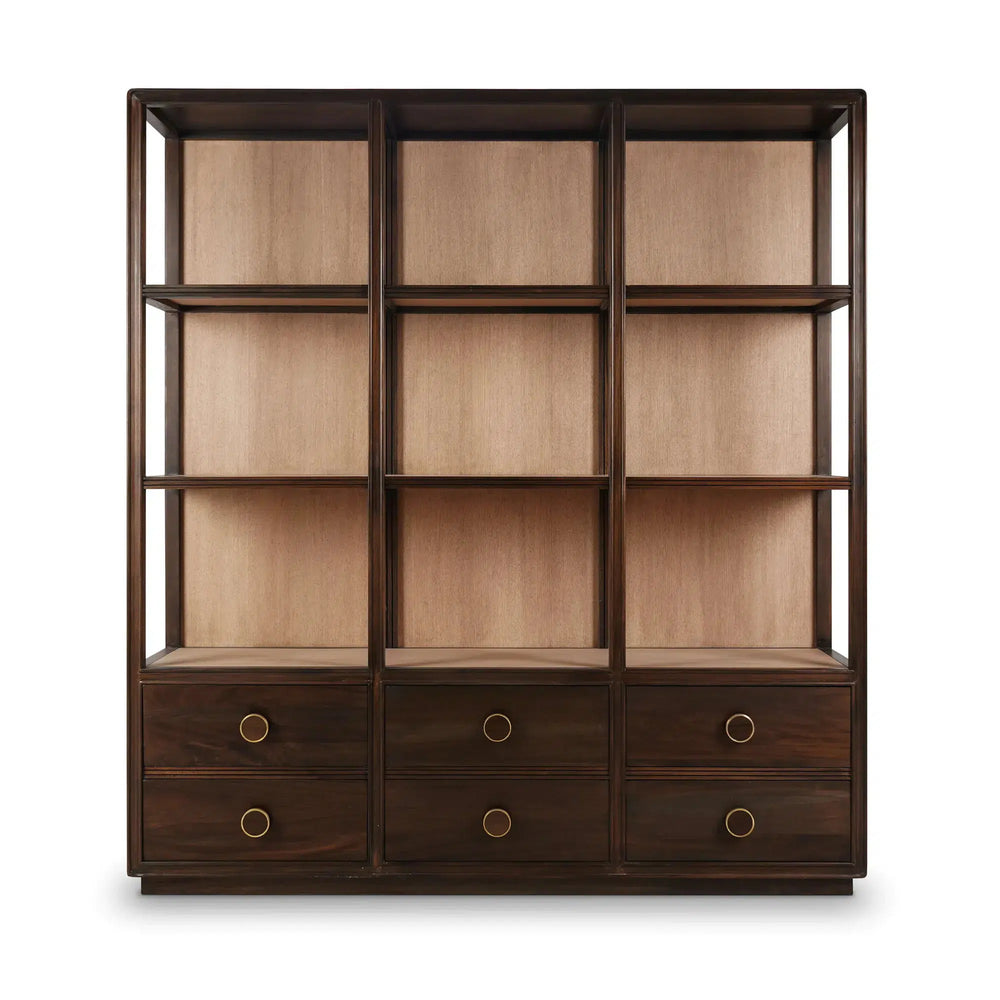 Cohan Open Cabinet w/ 6 Drawers-Blue Hand Home