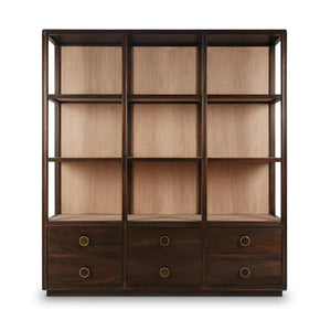 Cohan Open Cabinet w/ 6 Drawers-Blue Hand Home
