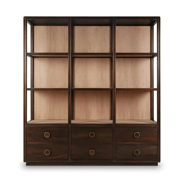 Cohan Open Cabinet w/ 6 Drawers-Blue Hand Home