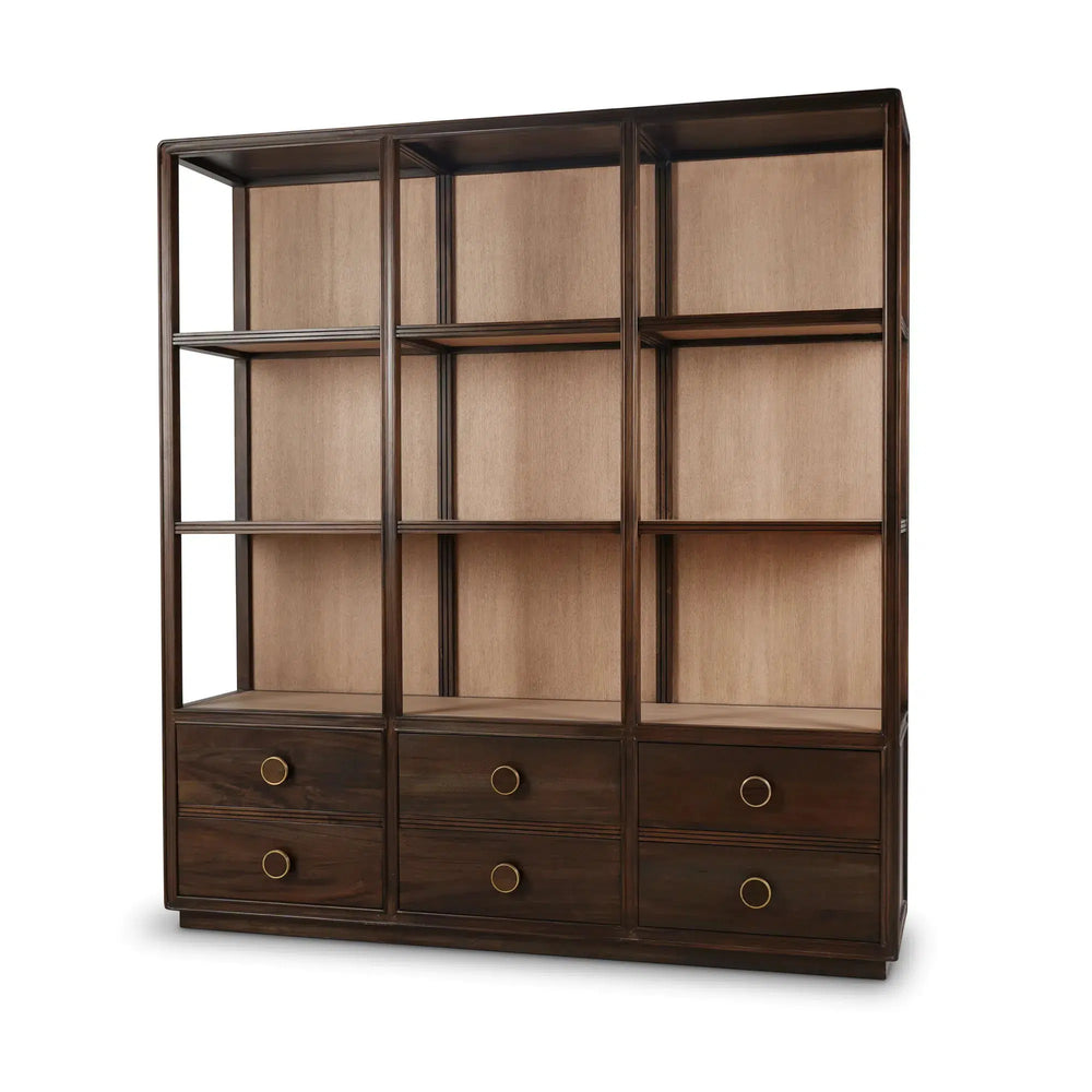 Cohan Open Cabinet w/ 6 Drawers-Blue Hand Home