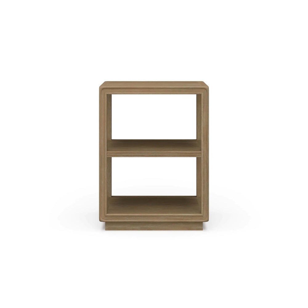 Cohan End Table w/ Wood Shelf-Blue Hand Home