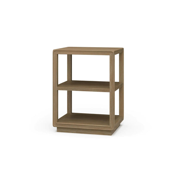 Cohan End Table w/ Wood Shelf-Blue Hand Home