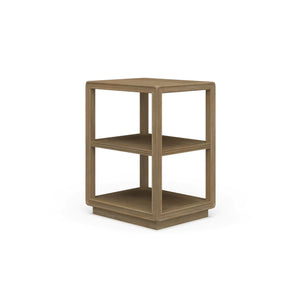 Cohan End Table w/ Wood Shelf-Blue Hand Home