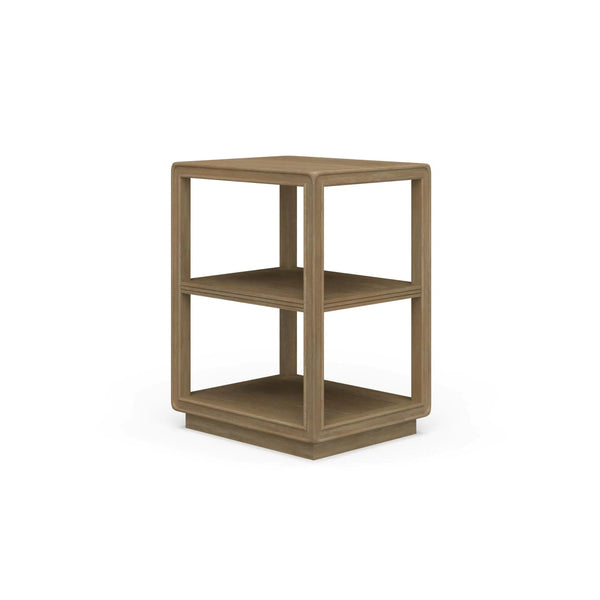 Cohan End Table w/ Wood Shelf-Blue Hand Home