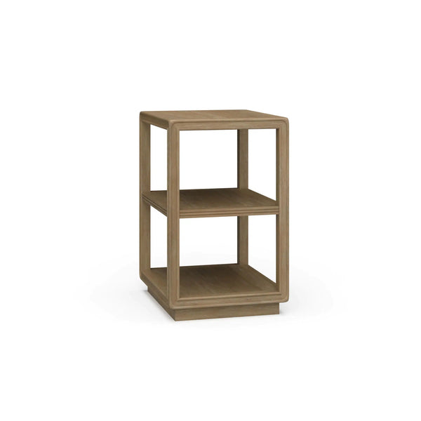 Cohan End Table w/ Wood Shelf-Blue Hand Home