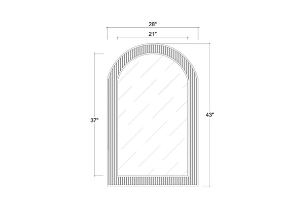Kraton Arch Mirror-Blue Hand Home