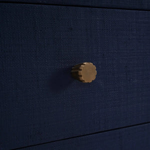 Kagu 6 Drawer Dresser w/ Raffia-Blue Hand Home