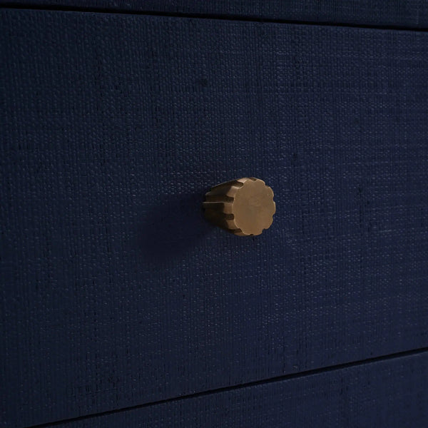 Kagu 6 Drawer Dresser w/ Raffia-Blue Hand Home