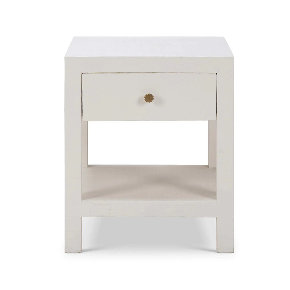 Kagu 1 Drawer Nightstand w/ Raffia-Blue Hand Home