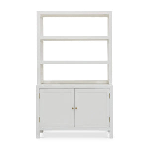 Kagu Open Hutch w/ Raffia-Blue Hand Home