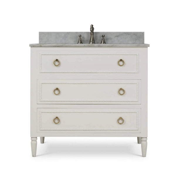 Cholet Single Vanity w/ Sink & Marble Top-Blue Hand Home
