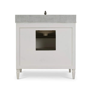 Cholet Single Vanity w/ Sink & Marble Top-Blue Hand Home