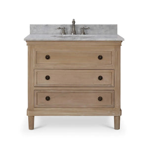 Hayward Single Vanity w/ Sink & Marble Top-Blue Hand Home