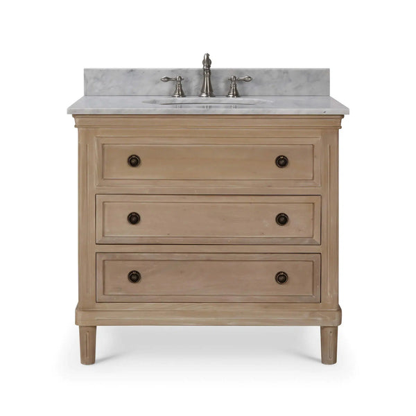 Hayward Single Vanity w/ Sink & Marble Top-Blue Hand Home