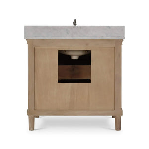 Hayward Single Vanity w/ Sink & Marble Top-Blue Hand Home