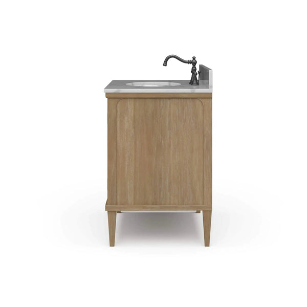 Eclipse Single Vanity w/ Sink & Marble Top-Blue Hand Home