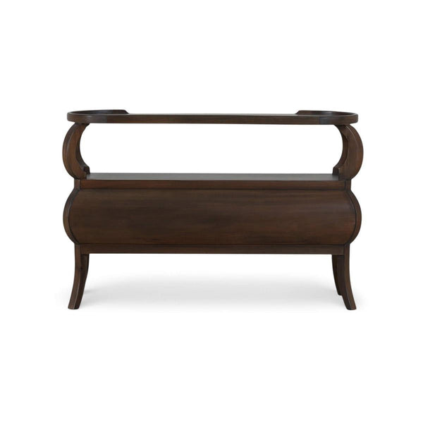 Savannah Console Table w/ 2 Drawers in Walnut-Blue Hand Home