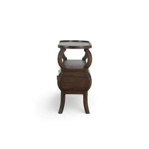 Savannah Console Table w/ 2 Drawers in Walnut-Blue Hand Home