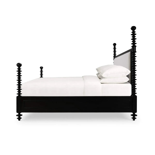 Milano Upholstered Bed King-Blue Hand Home