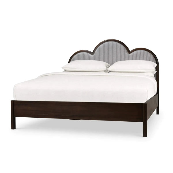 Chloe Upholstered Bed King-Blue Hand Home