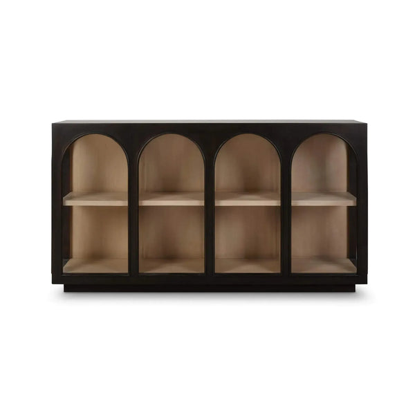 Vannes Crescent Console-Blue Hand Home