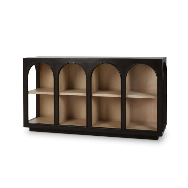 Vannes Crescent Console-Blue Hand Home