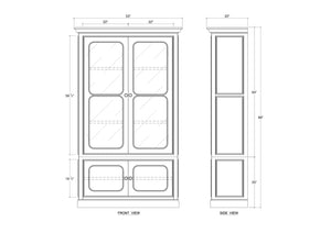 Victoria Bookcase-Blue Hand Home