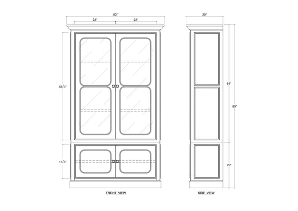 Victoria Bookcase-Blue Hand Home