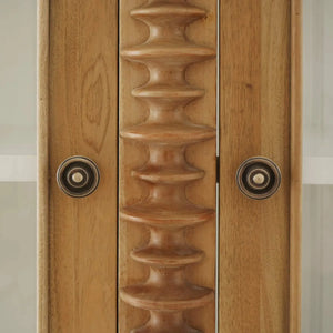 Milano Bookcase w/ 3 Glass Doors-Blue Hand Home