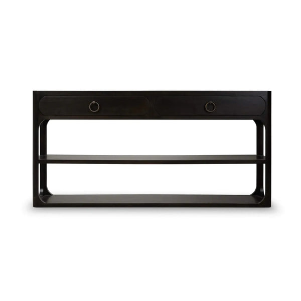 Corte Open Console Table w/ 2 Drawers-Blue Hand Home