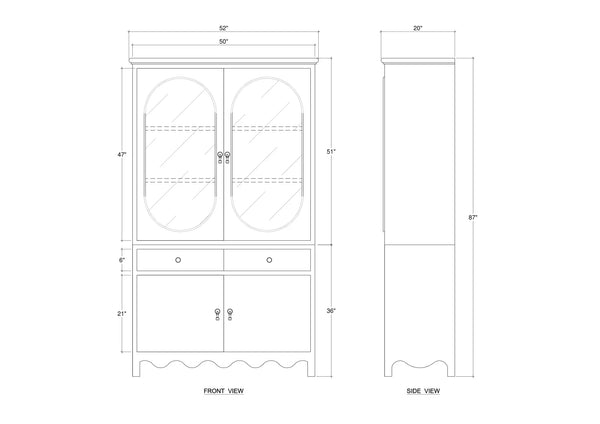 Chloe Bookcase-Blue Hand Home