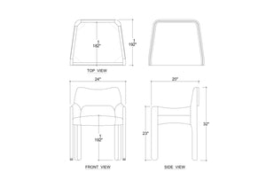 Vannes Dining Chair-Blue Hand Home