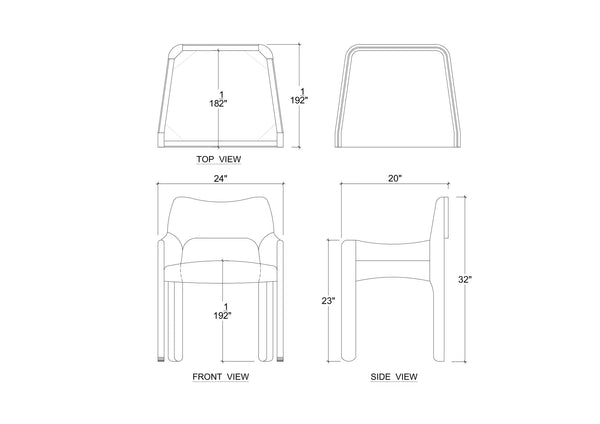 Vannes Dining Chair-Blue Hand Home