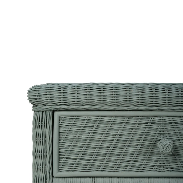 Oasis Rattan 6 Drawer Dresser-Blue Hand Home