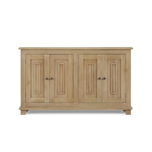 Osborne Narrow 4 Door Sideboard in Fruitwood-Blue Hand Home